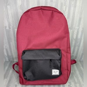 Herschel Classic Backpack Windsor Wine/Black College Backpack Book Bag New